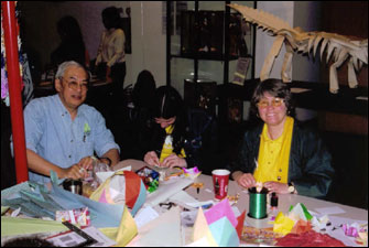 Martin and Brenda teaching a keen student