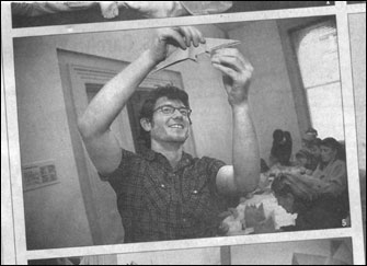 Matt Gardiner teaches dinosaur folding
